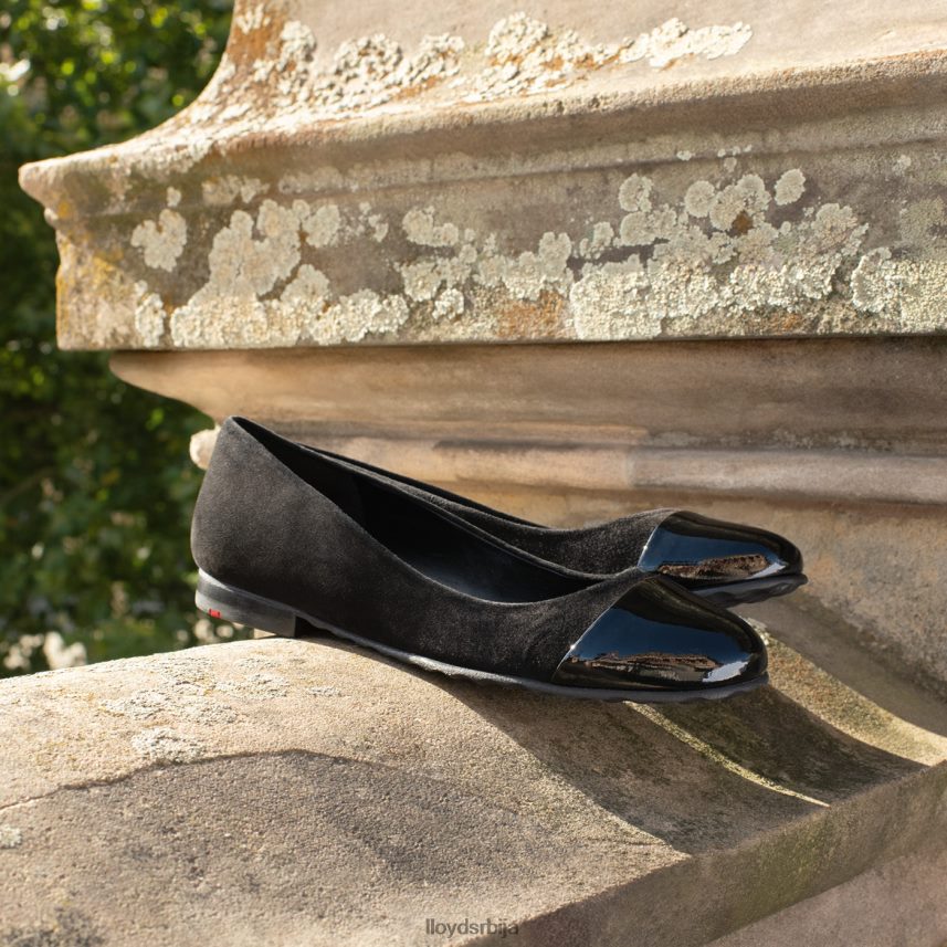 лакирана балерина Жене D0806T1171 ципеле црн LLOYD