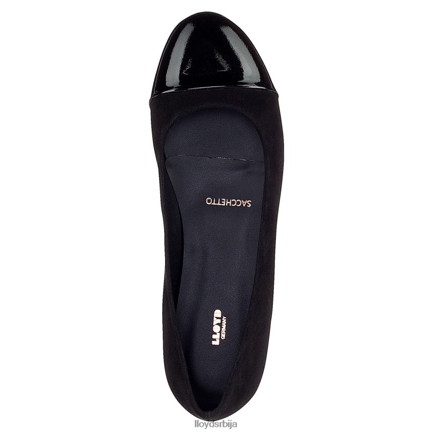 лакирана балерина Жене D0806T1171 ципеле црн LLOYD