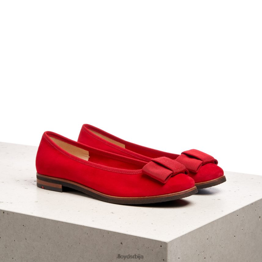 кожна балерина Жене D0806T1175 ципеле црвена LLOYD