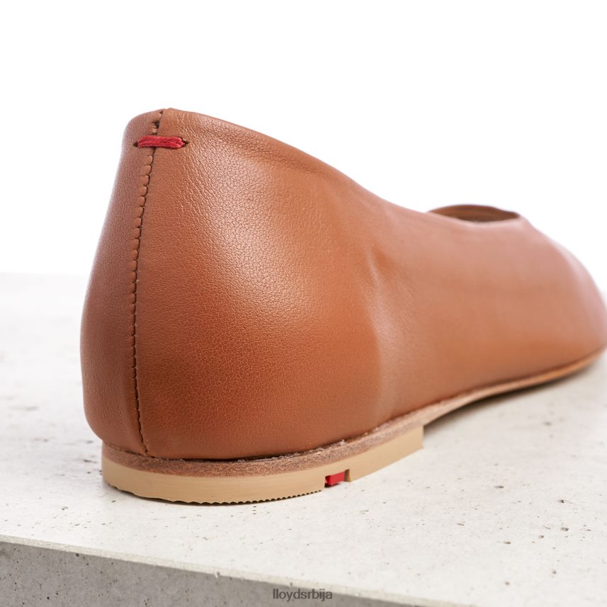 кожна балерина Жене D0806T1256 ципеле браон LLOYD