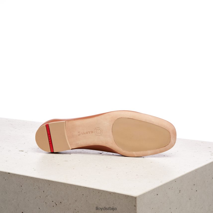 кожна балерина Жене D0806T1256 ципеле браон LLOYD