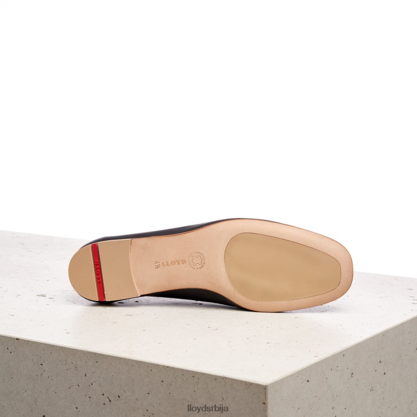 балерина од глатке коже Жене D0806T1257 ципеле црн LLOYD