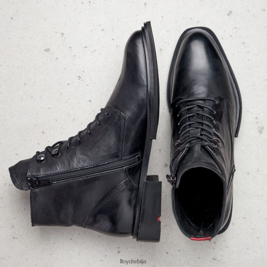 глежњаче од овчије коже Жене D0806T1001 ципеле црн LLOYD