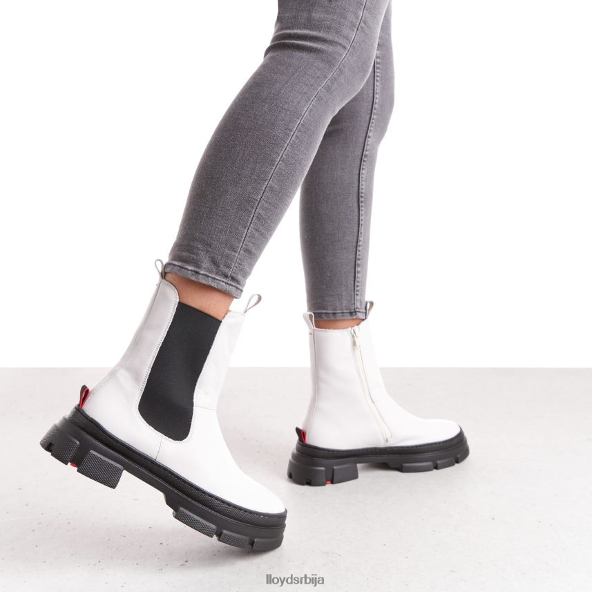 глежњаче од глатке коже Жене D0806T875 ципеле бео LLOYD