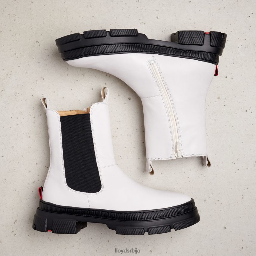 глежњаче од глатке коже Жене D0806T875 ципеле бео LLOYD