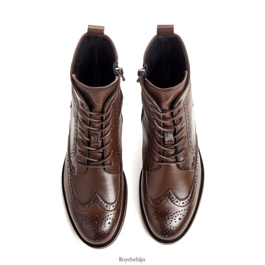 модне глежњаче од глатке коже Жене D0806T877 ципеле браон LLOYD