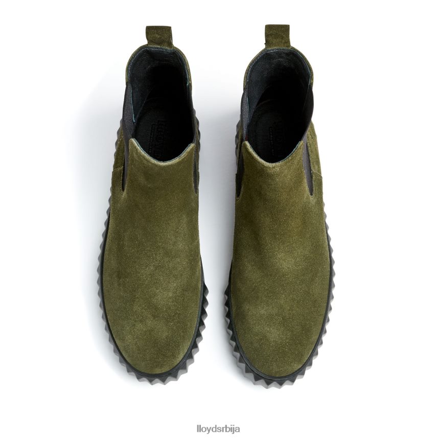 груба кожна глежњача Жене D0806T883 ципеле зелен LLOYD