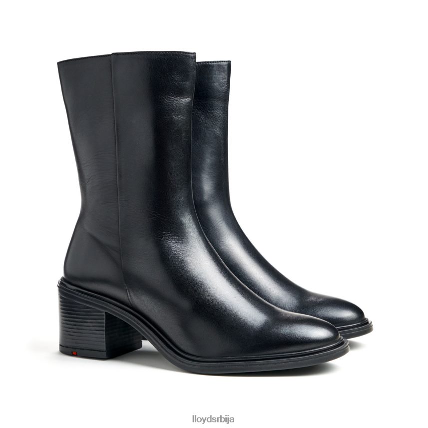 модне глежњаче од глатке коже Жене D0806T885 ципеле црн LLOYD