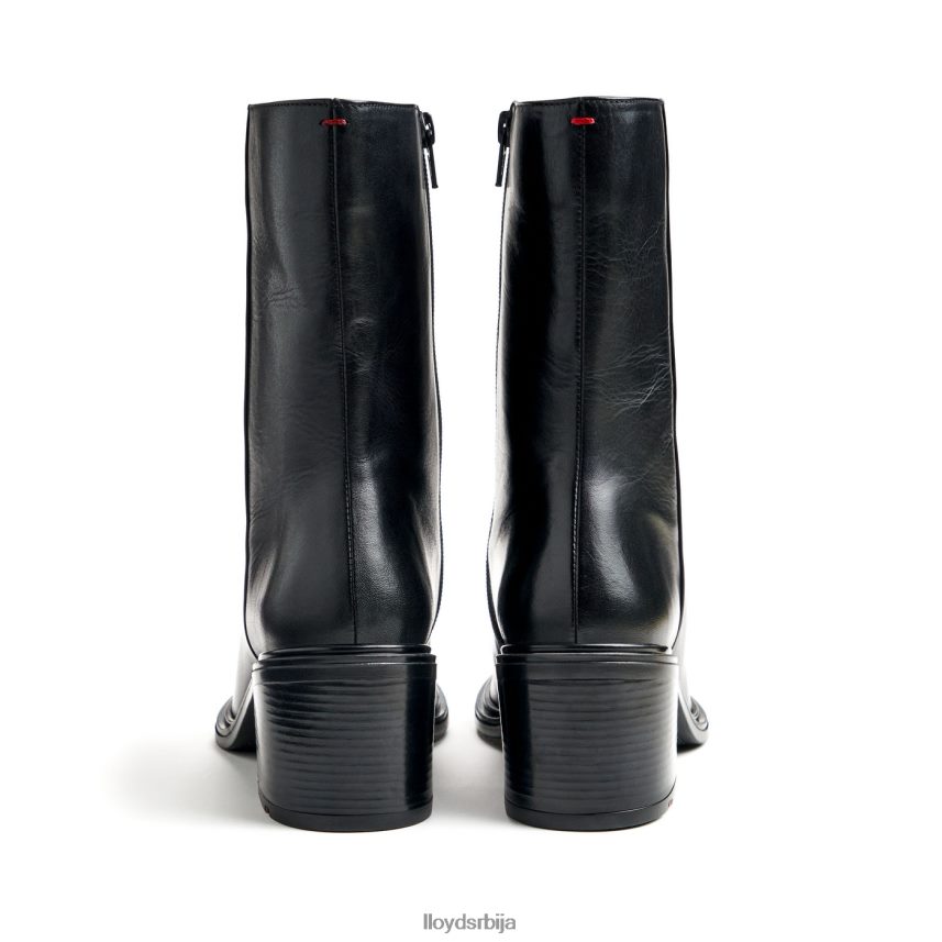модне глежњаче од глатке коже Жене D0806T885 ципеле црн LLOYD