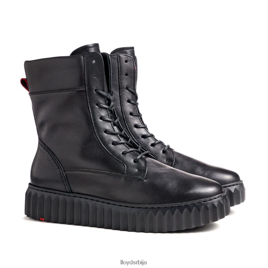 глежњача од глатке коже са светлим ђоном Жене D0806T887 ципеле црн LLOYD