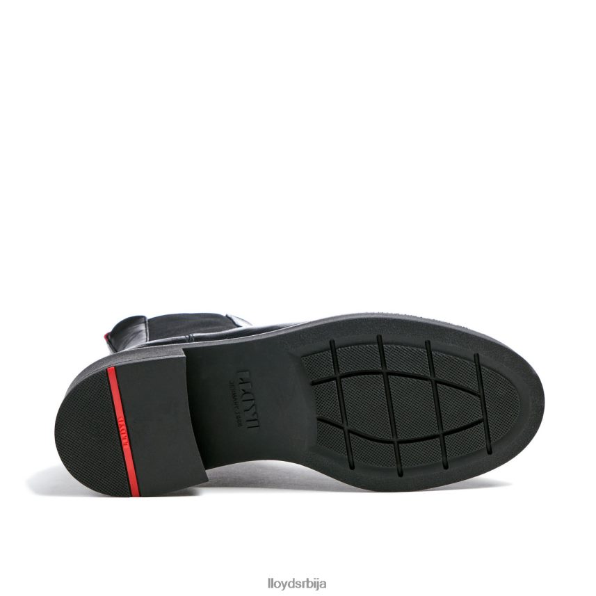 спортске глежњаче од глатке коже Жене D0806T892 ципеле црн LLOYD