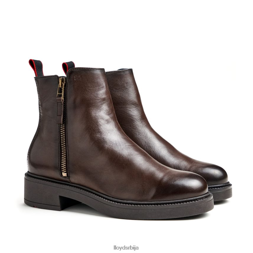 спортске глежњаче од глатке коже Жене D0806T896 ципеле браон LLOYD