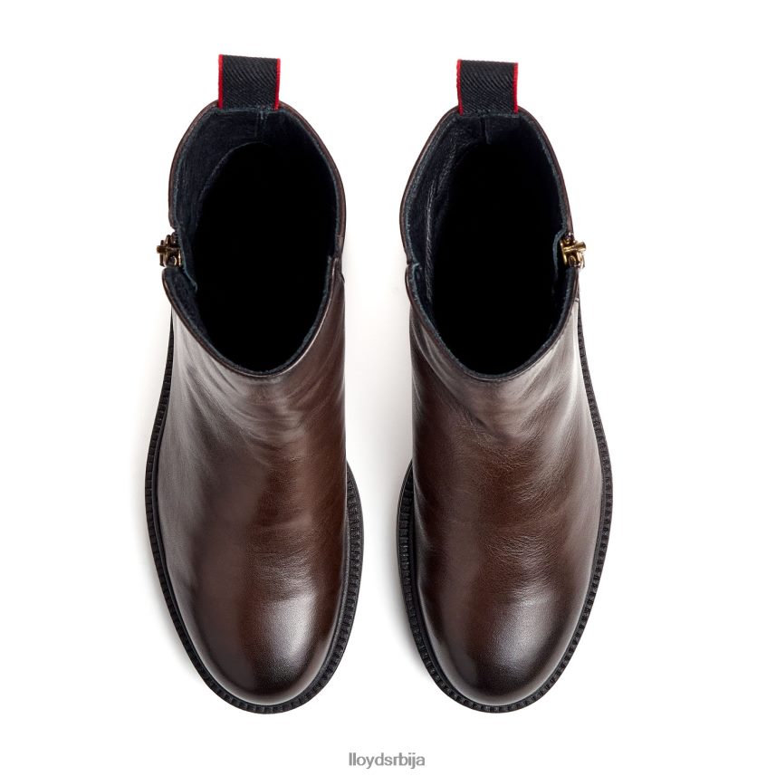 спортске глежњаче од глатке коже Жене D0806T896 ципеле браон LLOYD