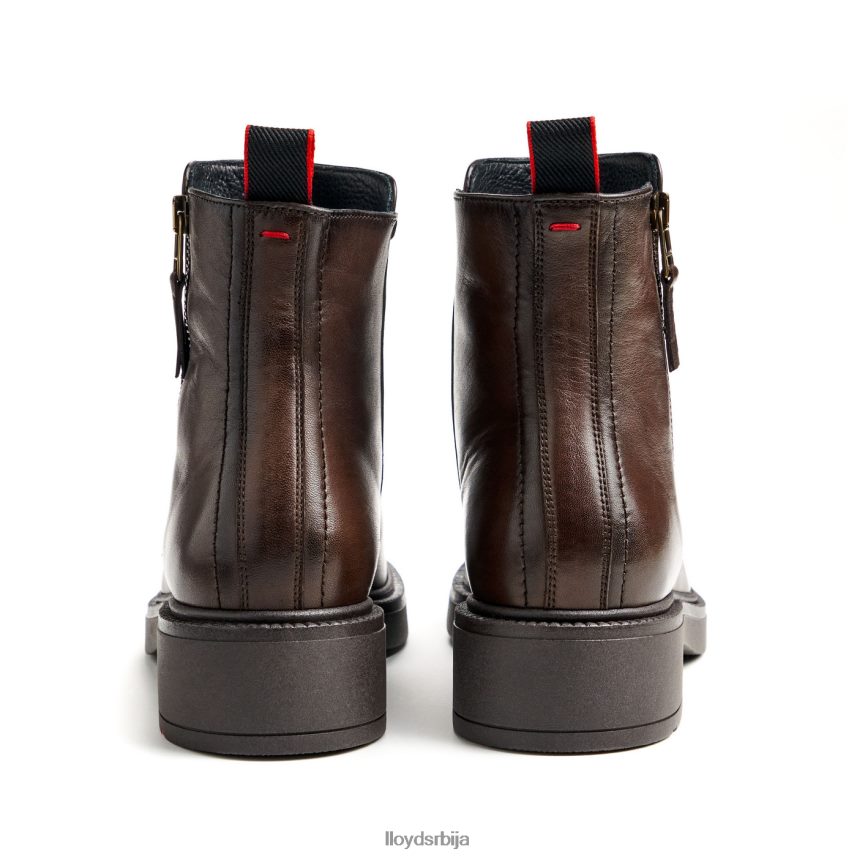 спортске глежњаче од глатке коже Жене D0806T896 ципеле браон LLOYD