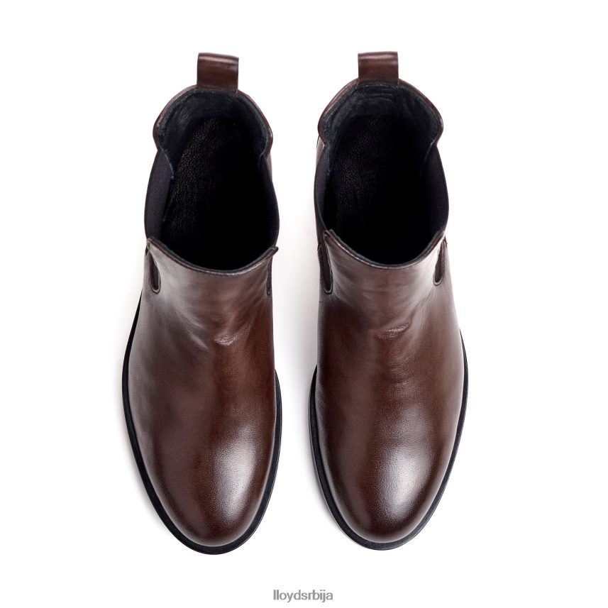 модне глежњаче од глатке коже Жене D0806T897 ципеле браон LLOYD