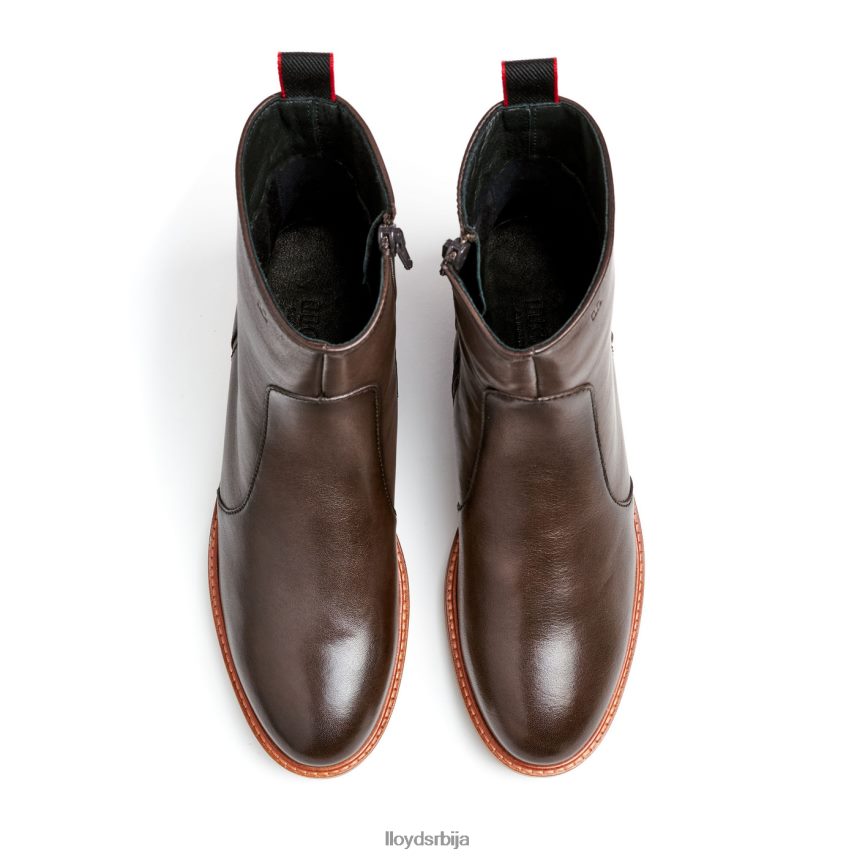 спортске глежњаче од глатке коже Жене D0806T902 ципеле браон LLOYD