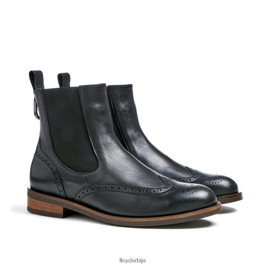 спортске глежњаче од глатке коже Жене D0806T904 ципеле црн LLOYD