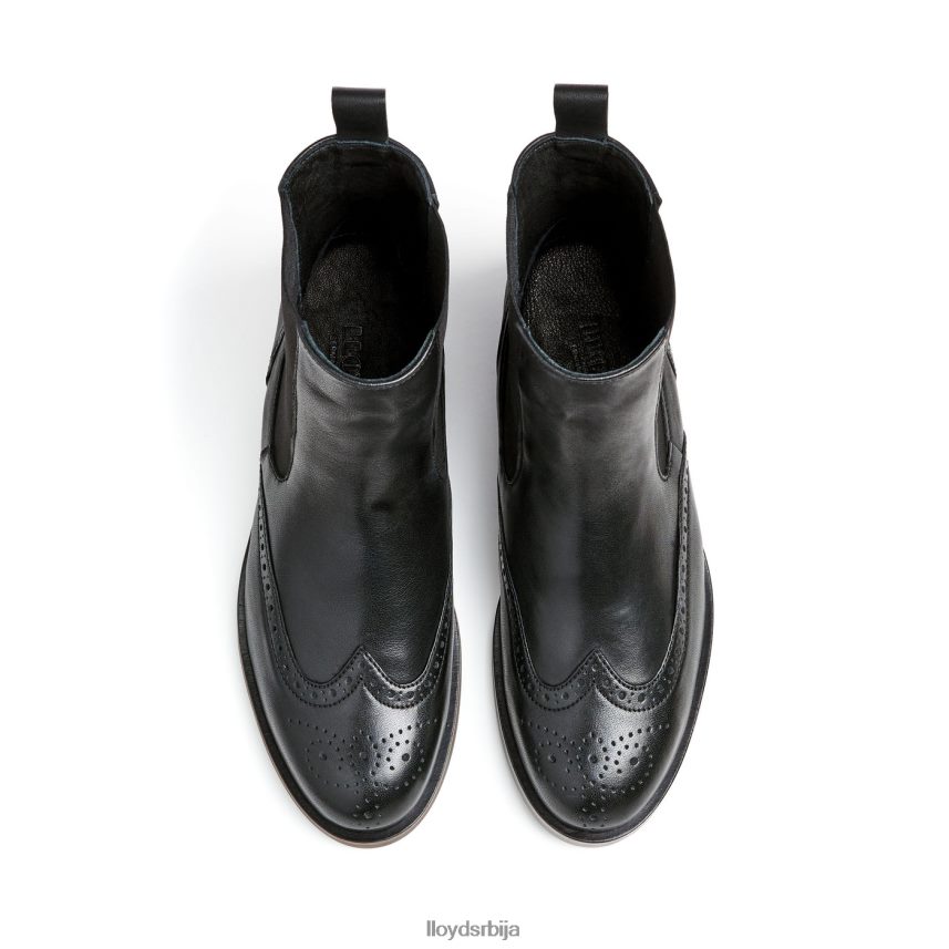 спортске глежњаче од глатке коже Жене D0806T904 ципеле црн LLOYD