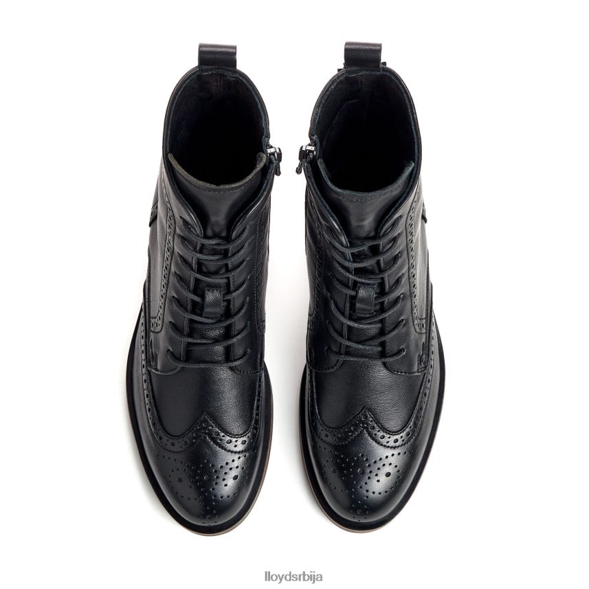 модне кожне глежњаче Жене D0806T908 ципеле црн LLOYD