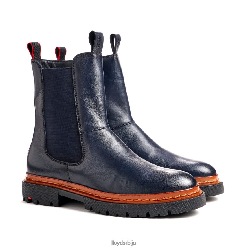 глежњача од глатке коже са светлим ђоном Жене D0806T912 ципеле Плави LLOYD