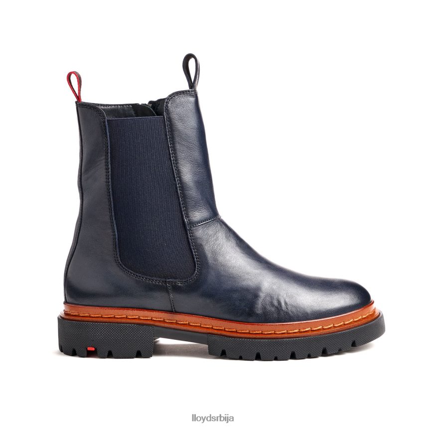 глежњача од глатке коже са светлим ђоном Жене D0806T912 ципеле Плави LLOYD