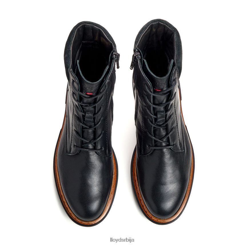 глежњача од глатке коже са светлим ђоном Жене D0806T914 ципеле црн LLOYD