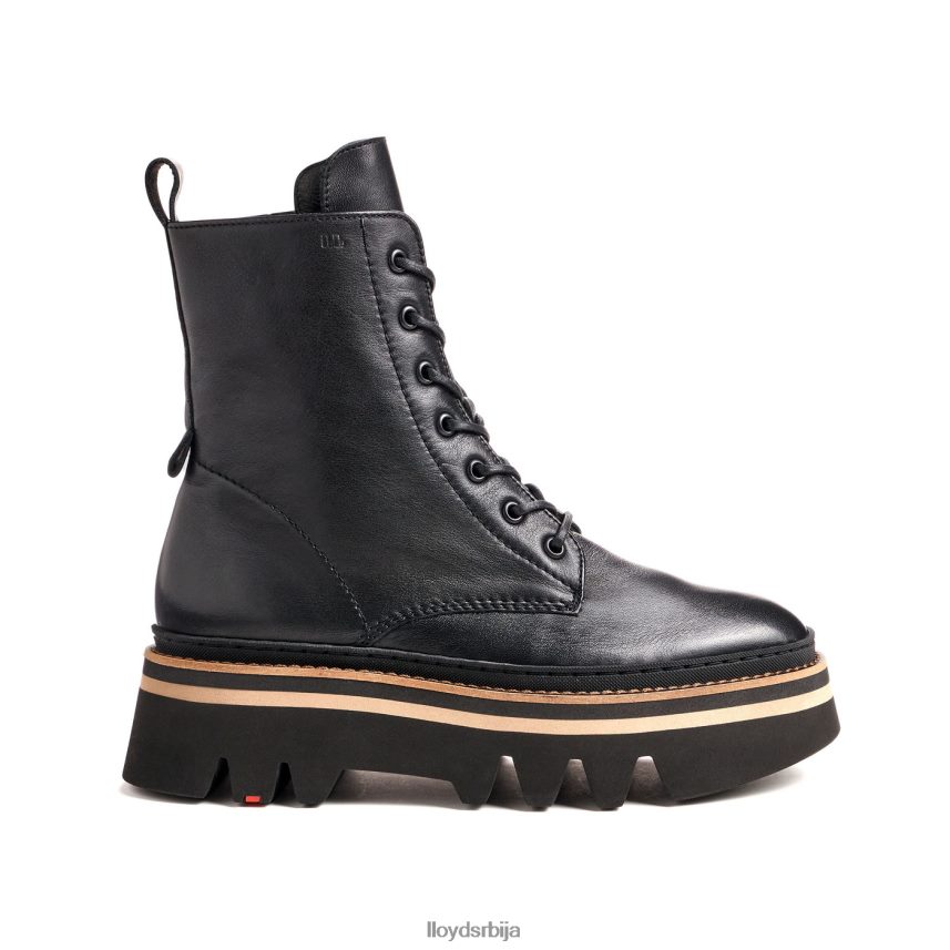 глежњача од глатке коже са светлим ђоном Жене D0806T915 ципеле црн LLOYD