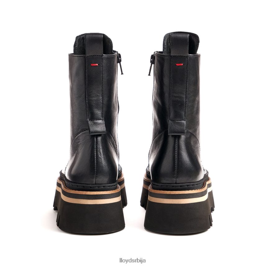 глежњача од глатке коже са светлим ђоном Жене D0806T915 ципеле црн LLOYD