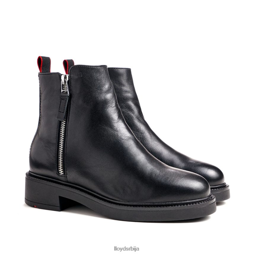 модне глежњаче од глатке коже Жене D0806T918 ципеле црн LLOYD