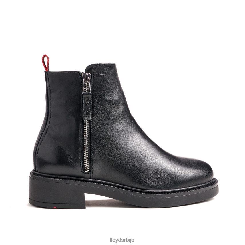 модне глежњаче од глатке коже Жене D0806T918 ципеле црн LLOYD