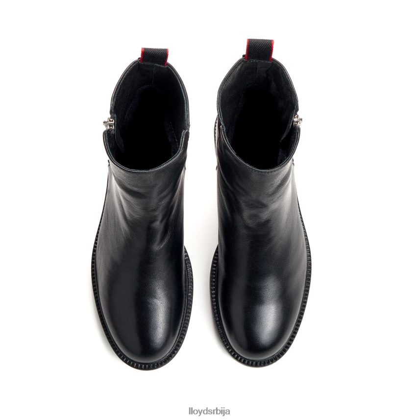 модне глежњаче од глатке коже Жене D0806T918 ципеле црн LLOYD