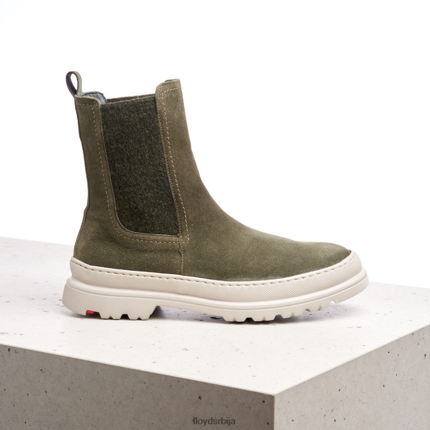 глежњаче од грубе коже Жене D0806T926 ципеле зелен LLOYD