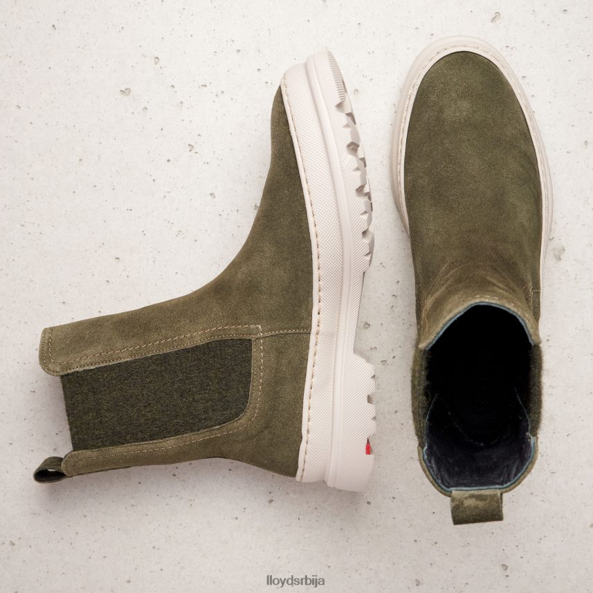 глежњаче од грубе коже Жене D0806T926 ципеле зелен LLOYD