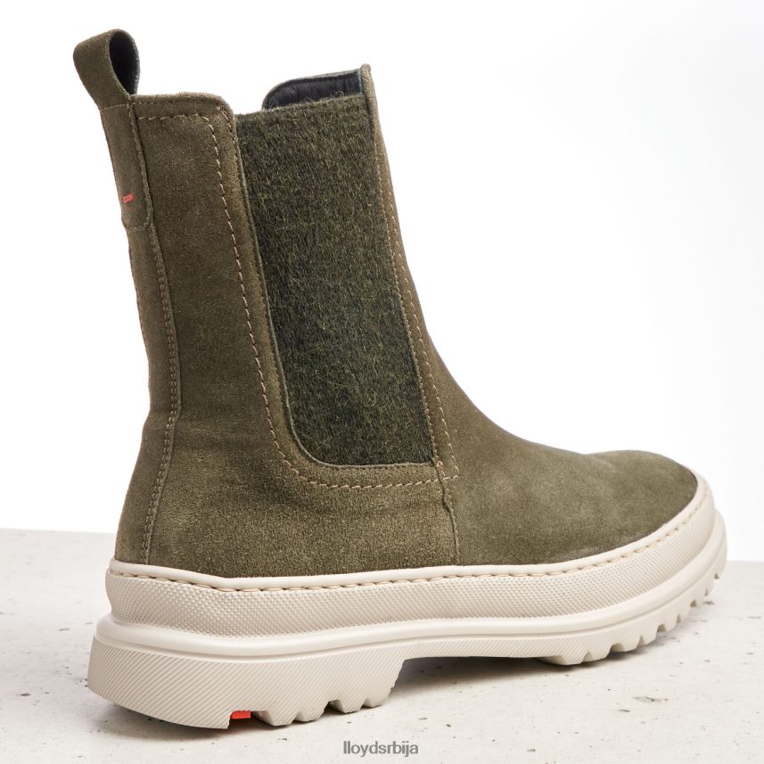 глежњаче од грубе коже Жене D0806T926 ципеле зелен LLOYD