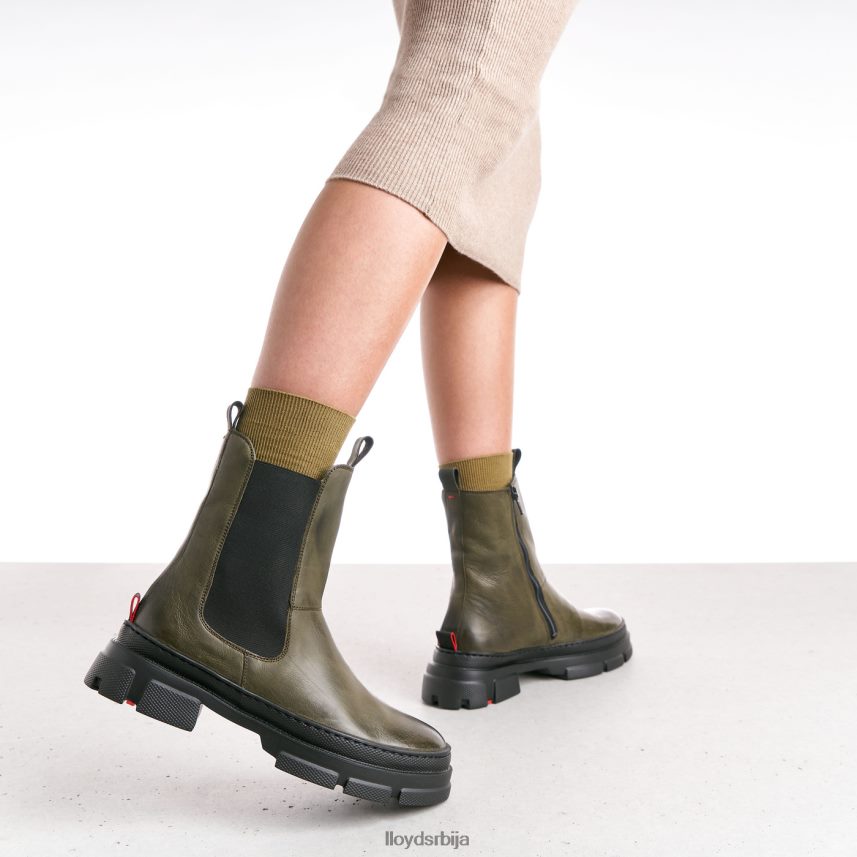 глежњаче од глатке коже Жене D0806T930 ципеле зелен LLOYD