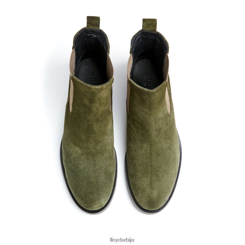 глежњаче од грубе коже Жене D0806T935 ципеле зелен LLOYD