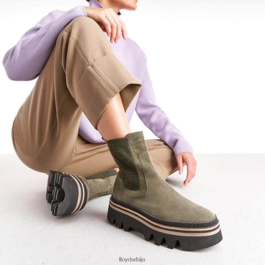 слип-он глежњаче Жене D0806T945 ципеле зелен LLOYD