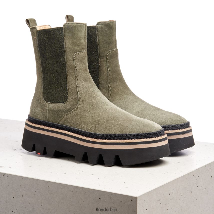 слип-он глежњаче Жене D0806T945 ципеле зелен LLOYD