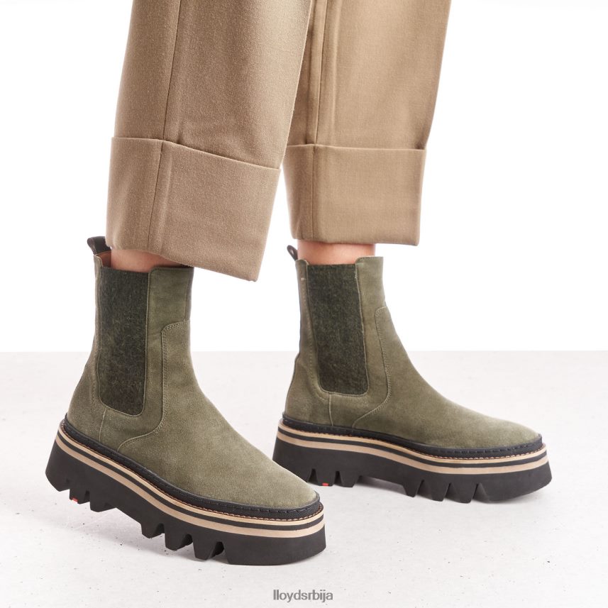 слип-он глежњаче Жене D0806T945 ципеле зелен LLOYD