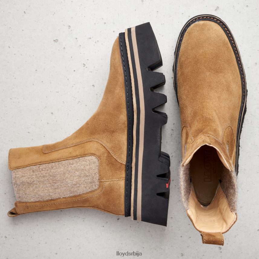 глежњаче од грубе коже Жене D0806T946 ципеле браон LLOYD