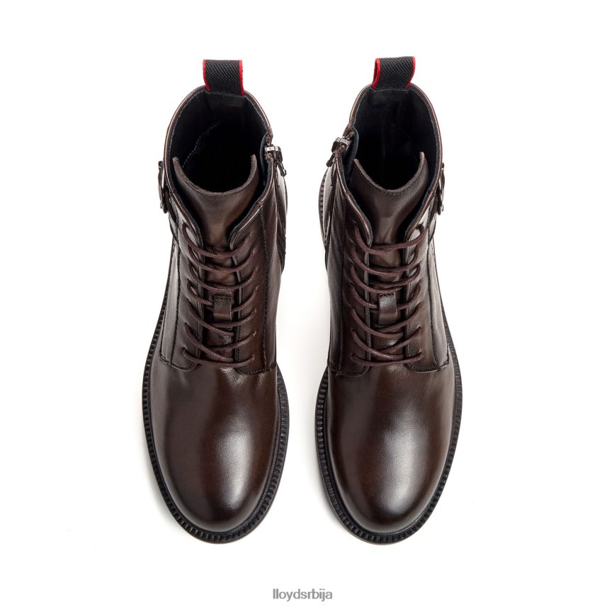 спортске глежњаче од глатке коже Жене D0806T951 ципеле браон LLOYD