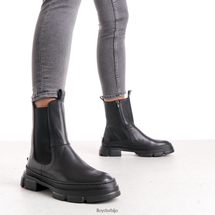 глежњаче од глатке коже Жене D0806T954 ципеле црн LLOYD