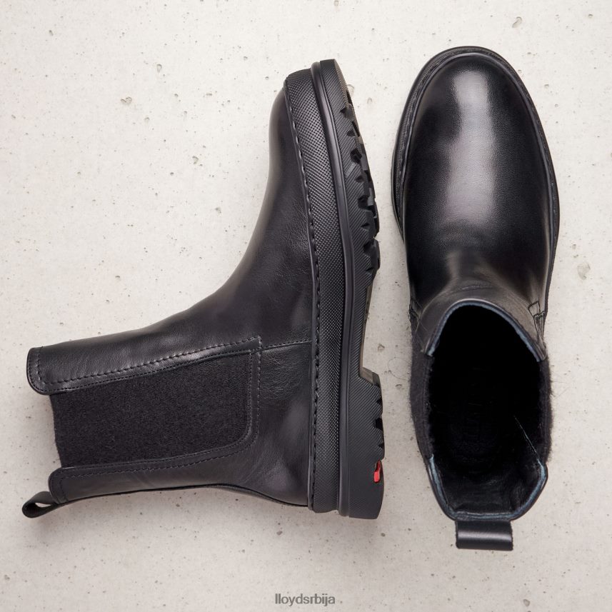 глежњаче од глатке коже Жене D0806T958 ципеле црн LLOYD