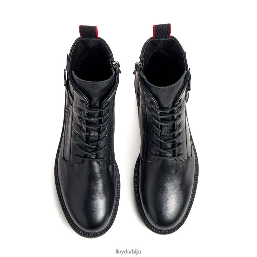 модне глежњаче од глатке коже Жене D0806T961 ципеле црн LLOYD