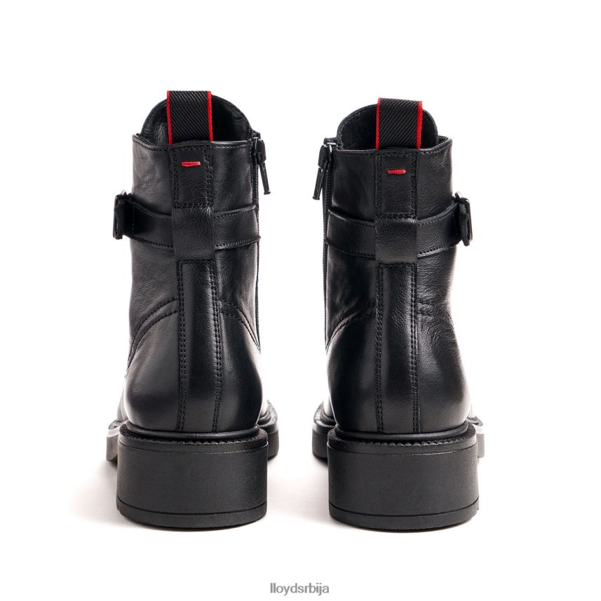 модне глежњаче од глатке коже Жене D0806T961 ципеле црн LLOYD