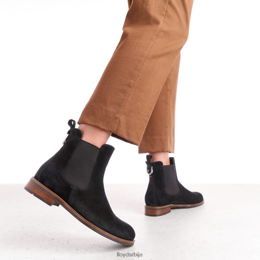 глежњаче од грубе коже Жене D0806T975 ципеле црн LLOYD