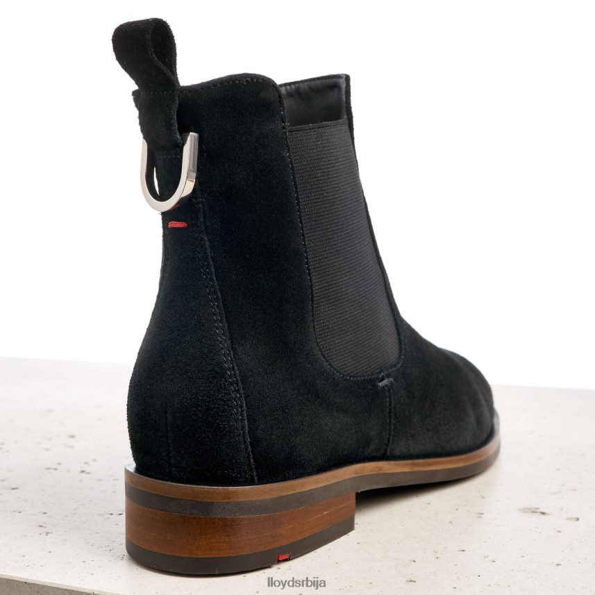 глежњаче од грубе коже Жене D0806T975 ципеле црн LLOYD