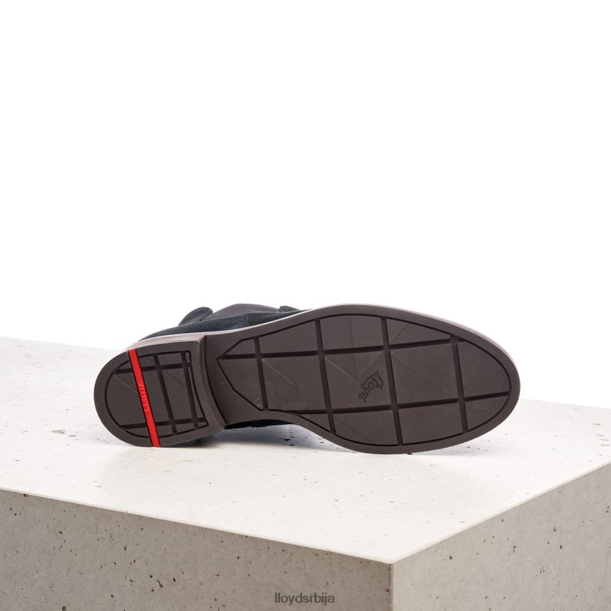 глежњаче од грубе коже Жене D0806T975 ципеле црн LLOYD