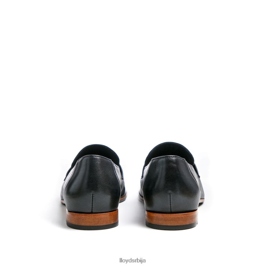 папуче од грубе коже Жене D0806T1005 ципеле црн LLOYD