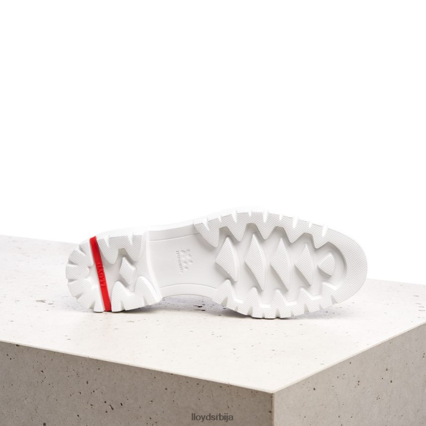 папуче од глатке коже Жене D0806T1011 ципеле бео LLOYD